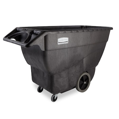 Rubbermaid Commercial Cube Truck, 600 lb. Capacity, Black (FG101100BLA)