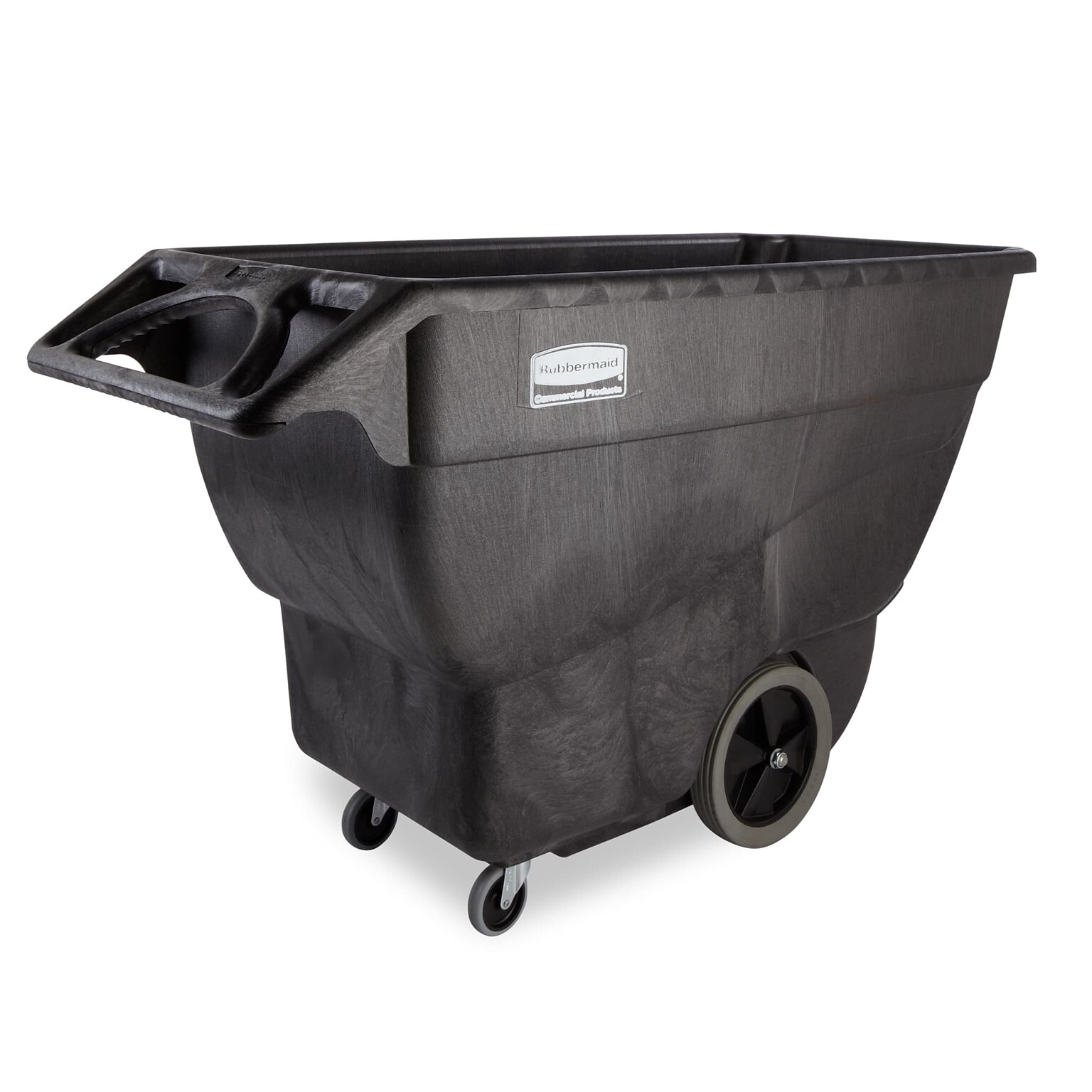 Rubbermaid Commercial Cube Truck, 600 lb. Capacity, Black (FG101100BLA)