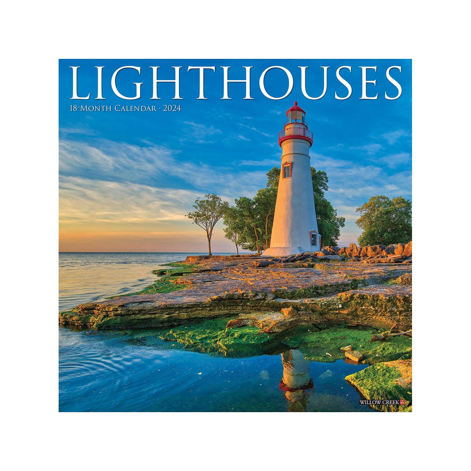 2024 Willow Creek Lighthouses 12 x 12 Monthly Wall Calendar (34279)