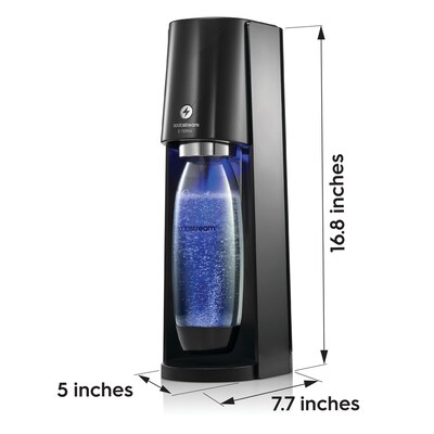 SodaStream E-TERRA Seltzer Water Maker, Black (1012911011)