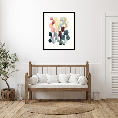 Amanti Art Desert Stones II by Grace Popp Wood Framed Wall Art Print, 31" x 37" (A42675345343)