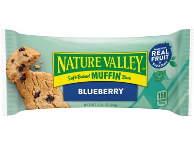 Nature Valley Blueberry Soft-Baked Muffin Bar, 1.24 oz., Dozen (20668000)