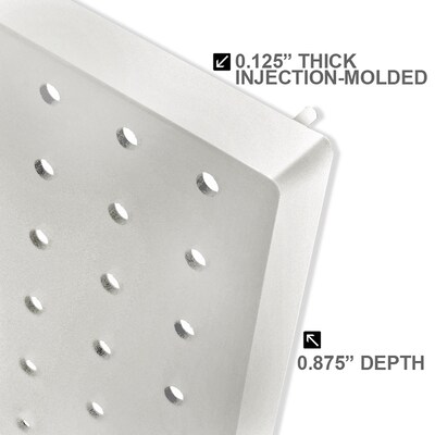 Azar® Pegboard Organizer Kit, White