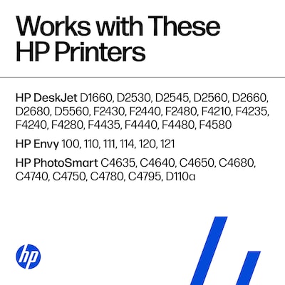 HP 60 Black/Tri-Color Standard Yield Ink Cartridge, 2/Pack (N9H63FN#140)