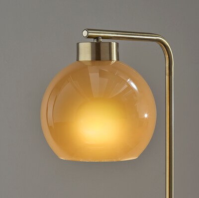 Adesso Atticus Incandescent Table Lamp, 20"H, Antique Brass (3897-21)