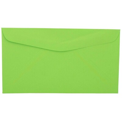 JAM Paper #6 3/4 Booklet Envelope 3 5/8 x 6 1/2, Light Green, 100/Pack (457611417d)