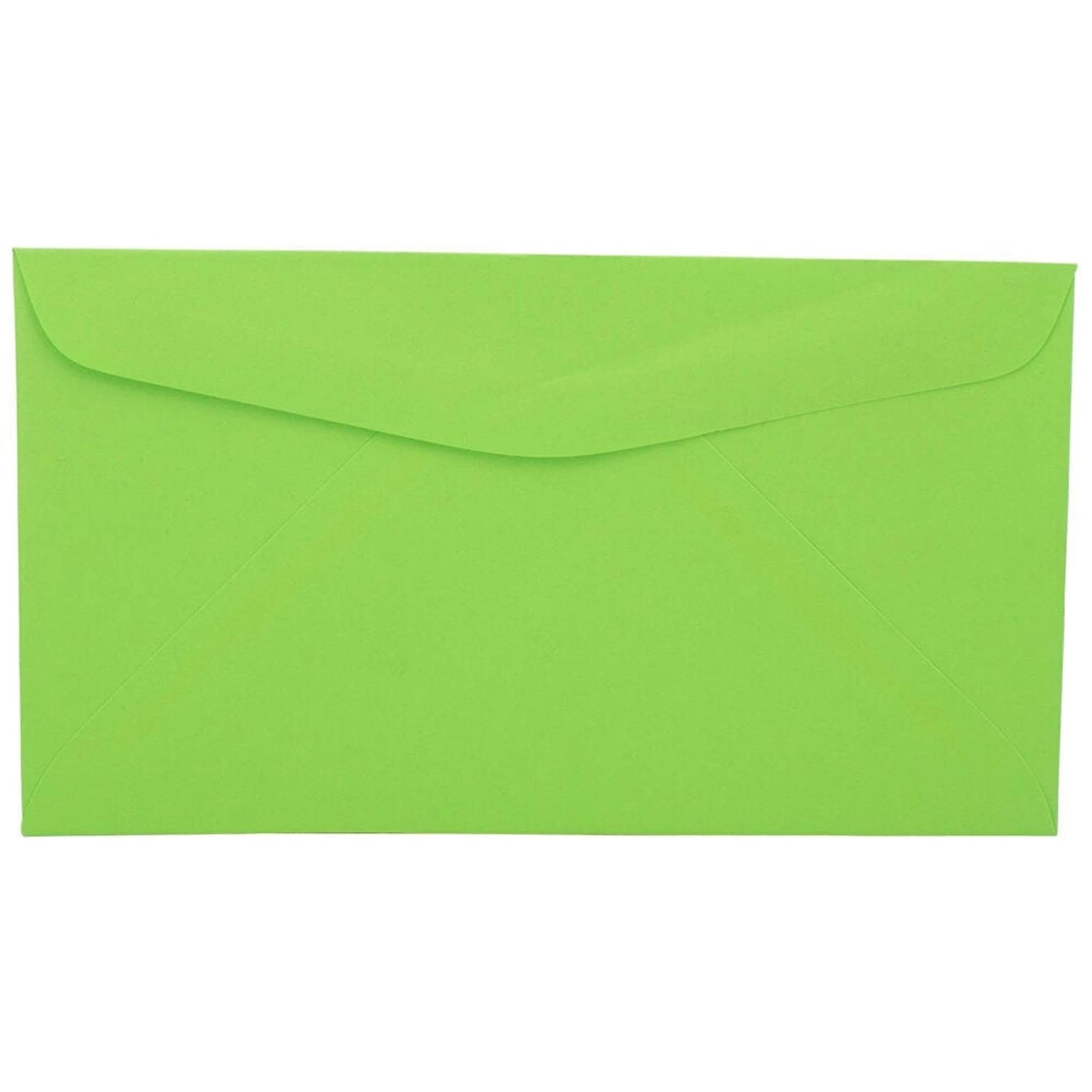 JAM Paper #6 3/4 Booklet Envelope 3 5/8 x 6 1/2, Light Green, 100/Pack (457611417d)