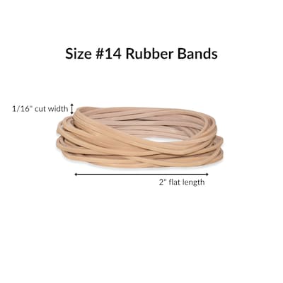 Alliance Sterling Multi-Purpose #14 Rubber Bands, 2" x 1/16", 3100/Pack (24145)