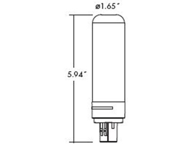 Viribright 8-Watt Soft White LED PL Commercial Bulb, 6/Pack (750156)