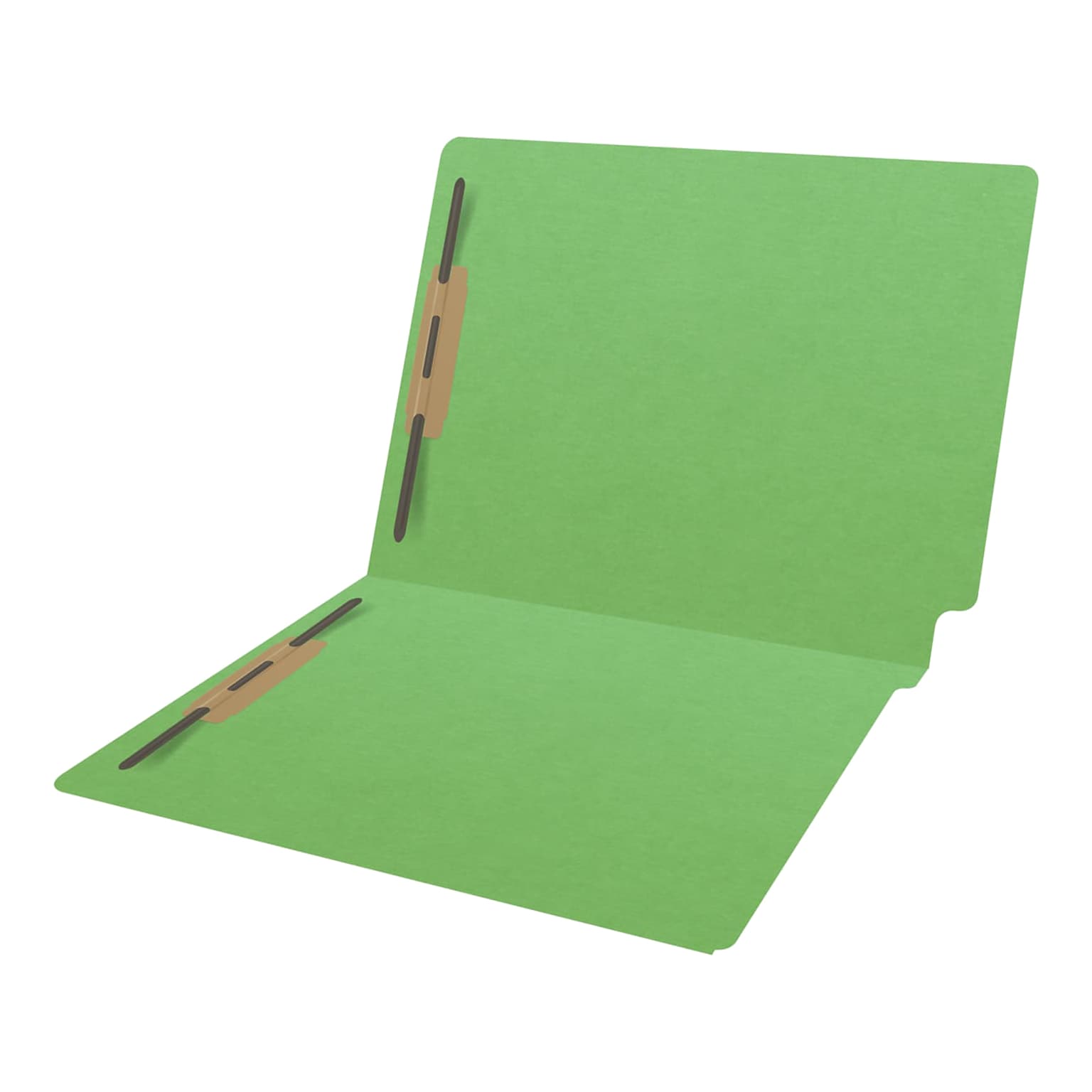 Medical Arts Press Heavy-Duty End Tab File Folder, Straight Cut, Letter-Size, Green, 40/Box (S-09459-GRN)