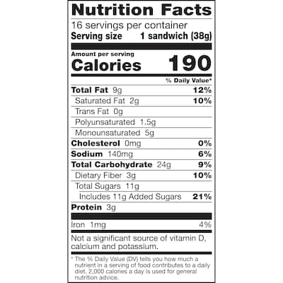 Nature Valley Cinnamon Almond Butter Breakfast Bar, 1.35 oz., 16 Bars/Box (GEM47879)