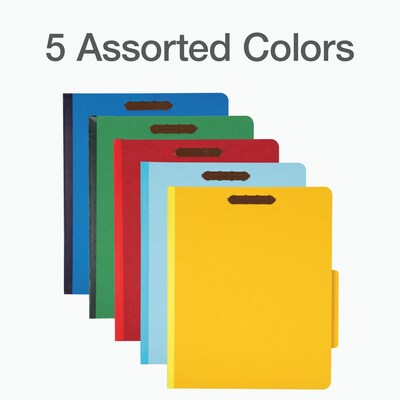 Pendaflex Classification Folder, 2-Dividers, 2 1/2" Expansion, Letter Size, Assorted Colors, 10/Box (24025)