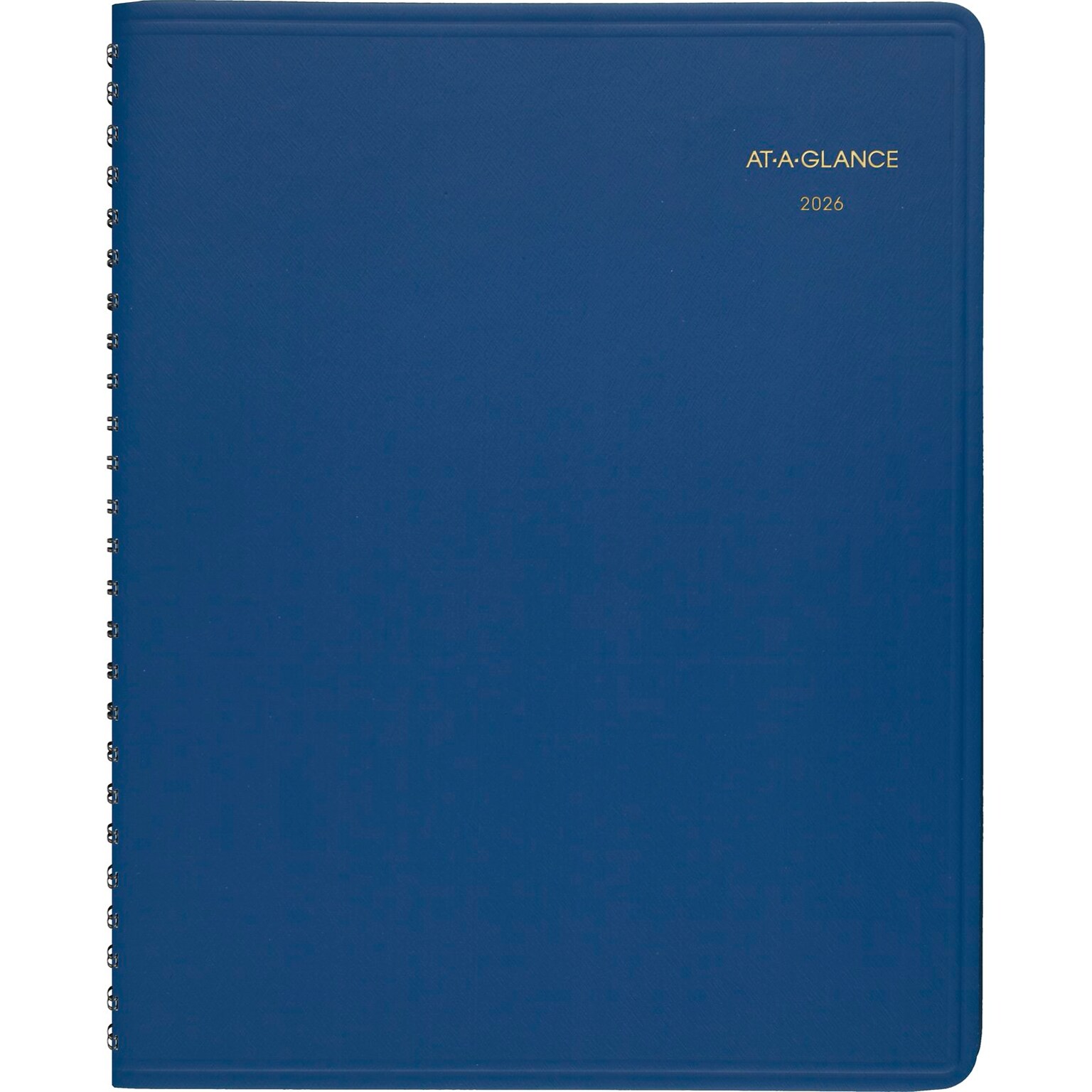 2026 AT-A-GLANCE 7 x 8.75 Monthly Planner, Faux Leather Cover, Blue (70-124-20-26)