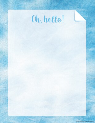 Barker Creek Tie-Dye & Ombré Computer Paper, 8.5 x 11, 60 lbs., Assorted Colors, 150 Sheets/Pack (4328)