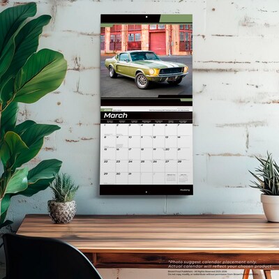 2026 BrownTrout Ford Mustang 12" x 12" Monthly Wall Calendar (9798330701650)