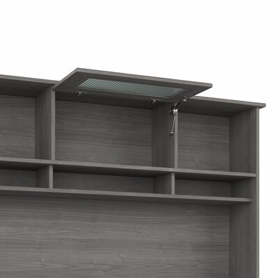Bush Furniture Cabot 60"W Desk Hutch, Modern Gray (WC31331)