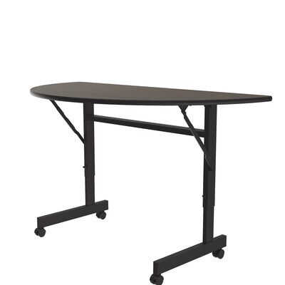Correll Econoline Flip Top Nesting Table, 24x48, Walnut (FTM2448TFHR-01)