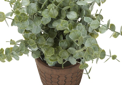 Monarch Specialties Inc. 13" Artificial Eucalyptus Grass Plant in Pot, 2/Set (I 9560)