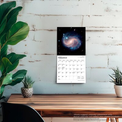 2026 BrownTrout Hubble Space Telescope 7" x 7" Monthly Wall Calendar (9798330703777)