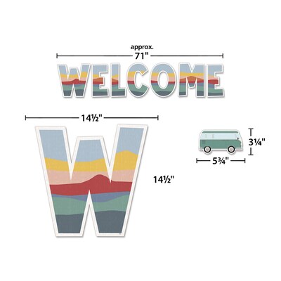 Teacher Created Resources Moving Mountains Road Trip Welcome Bulletin Board Set, 45/Set (TCR9220)