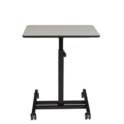 National Public Seating Sit & Stand Desk Series, 28"-45"H Adjustable, Gray Nebula/Black (EDTC)