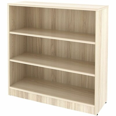 Lorell 36" 3-Shelf Bookcase with Adjustable-Shelves, Modern Elm Laminate (LLR66340)