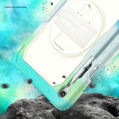 SaharaCase Raider Series Kid Proof Heavy Duty Case with Hand Strap for Galaxy Tab S11, Shoulder Strap, Splash Blue (TB00489)
