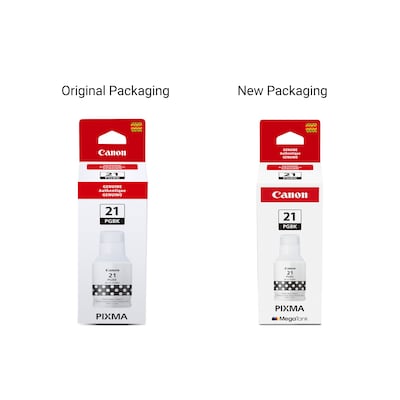 Canon GI-21 Pigment Black Standard Yield Ink Bottle (4526C001)