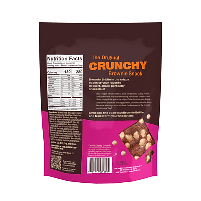 Brownie Brittle Dunkin Mocha Latte Brownie Snack, 2.25 oz., 8 Packs/Carton (440002316)