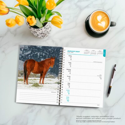 2027 BrownTrout Horse Lovers 6.5" x 7.8" Calendar Year Weekly Standard Planner, Multicolor (9798330709458)