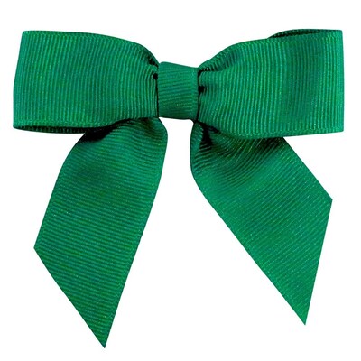 JAM Paper Grosgrain Bows, Forest Green, 100/Pack (52640349322)