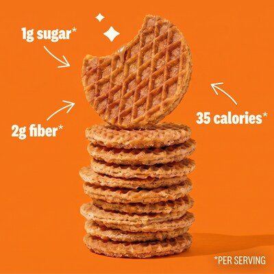 Rip Van Minis Dutch Caramel & Vanilla Wafers, 0.28 oz., 32 Packs/Box (8916)