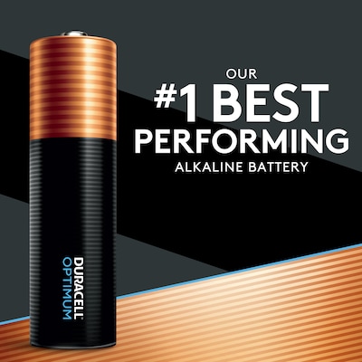 Duracell Optimum AA Alkaline Battery, 12/Pack (OPT1500B12PRT)