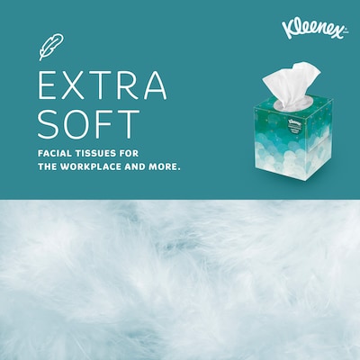 Kleenex Professional Cube Facial Tissue, 2-ply, White, 90 Sheets