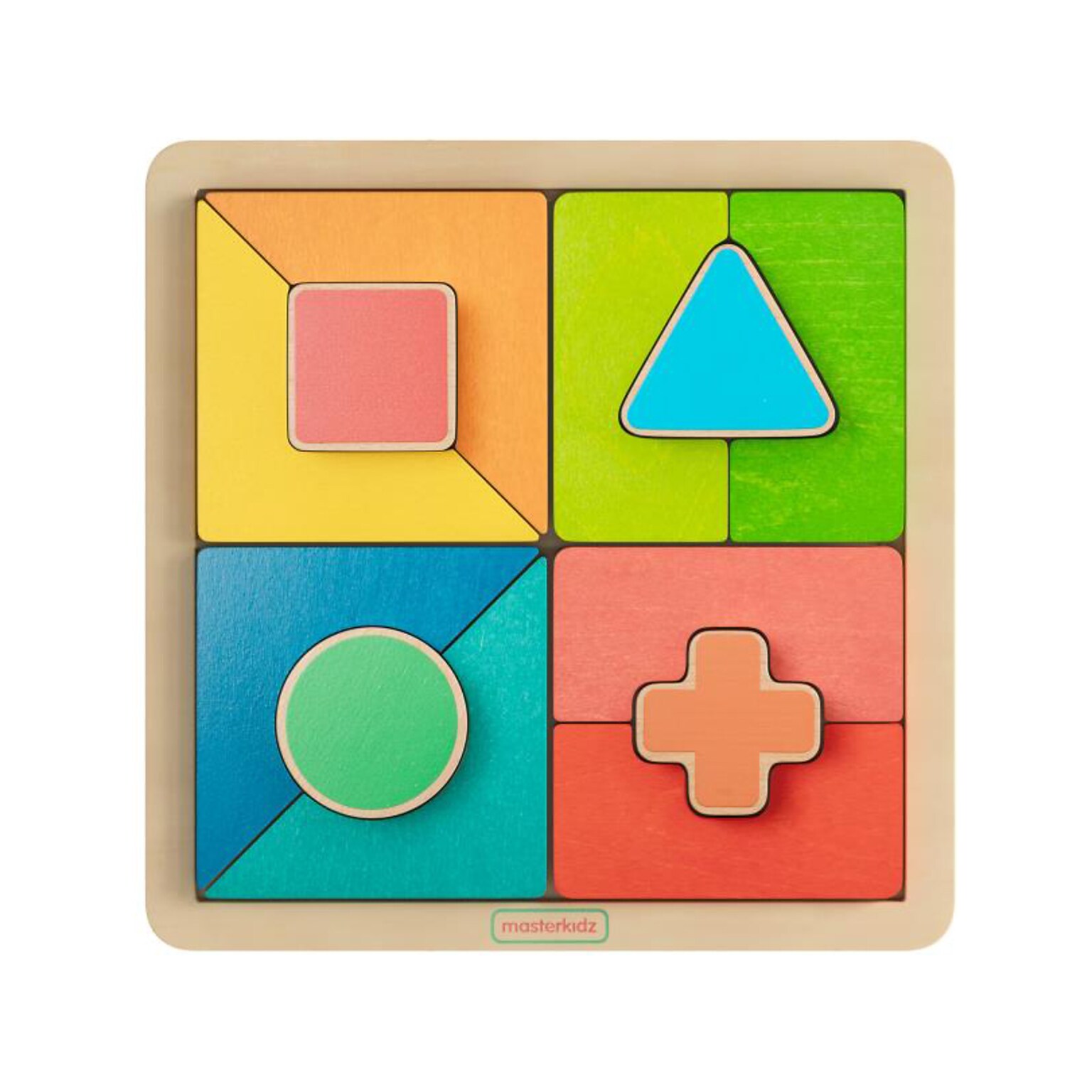 Flash Furniture Bright Beginnings Geometric Shape Building STEM Puzzle Board (MK-MK00606-GG)