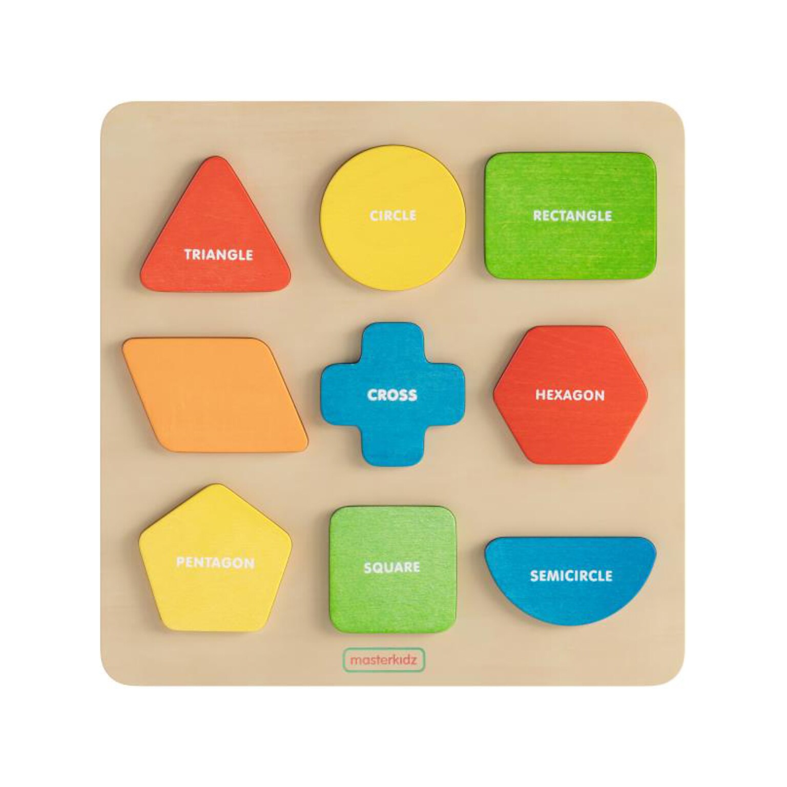 Flash Furniture Bright Beginnings STEM Sorting Shapes and Colors Puzzle Board (MK-MK00576-GG)