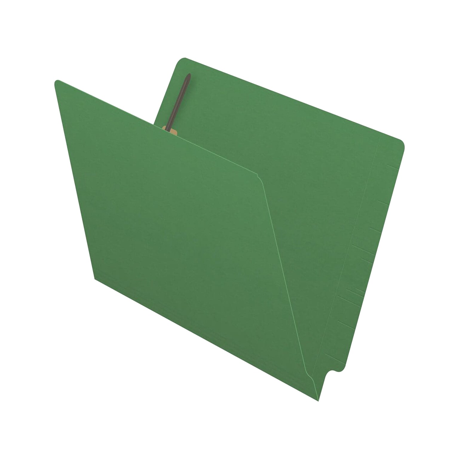 Medical Arts Press Reinforced End Tab File Folder, Straight Cut, Letter-Size, Green, 50/Box (S-01501-GRN)