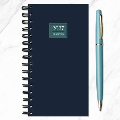 2027 TF Publishing Night Naval 3.5" x 6.5"  Weekly & Monthly Standard Planner, Paperboard Cover, Multicolored (27-7504)