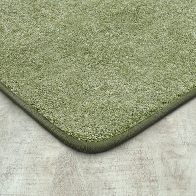 Joy Carpets Endurance Polyester 4 x 6 Machine Tufted Rug, Sage (80N-11)
