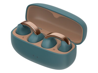 JVC Nearphones Wireless Open-Ear Earbuds, Bluetooth, Teal (HANP1TA)