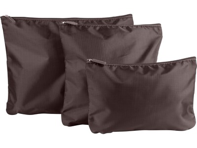 G Force 6-Piece Fabric Travel Pouch Set, Water Resistant, Espresso (27105-ESPRESSO)