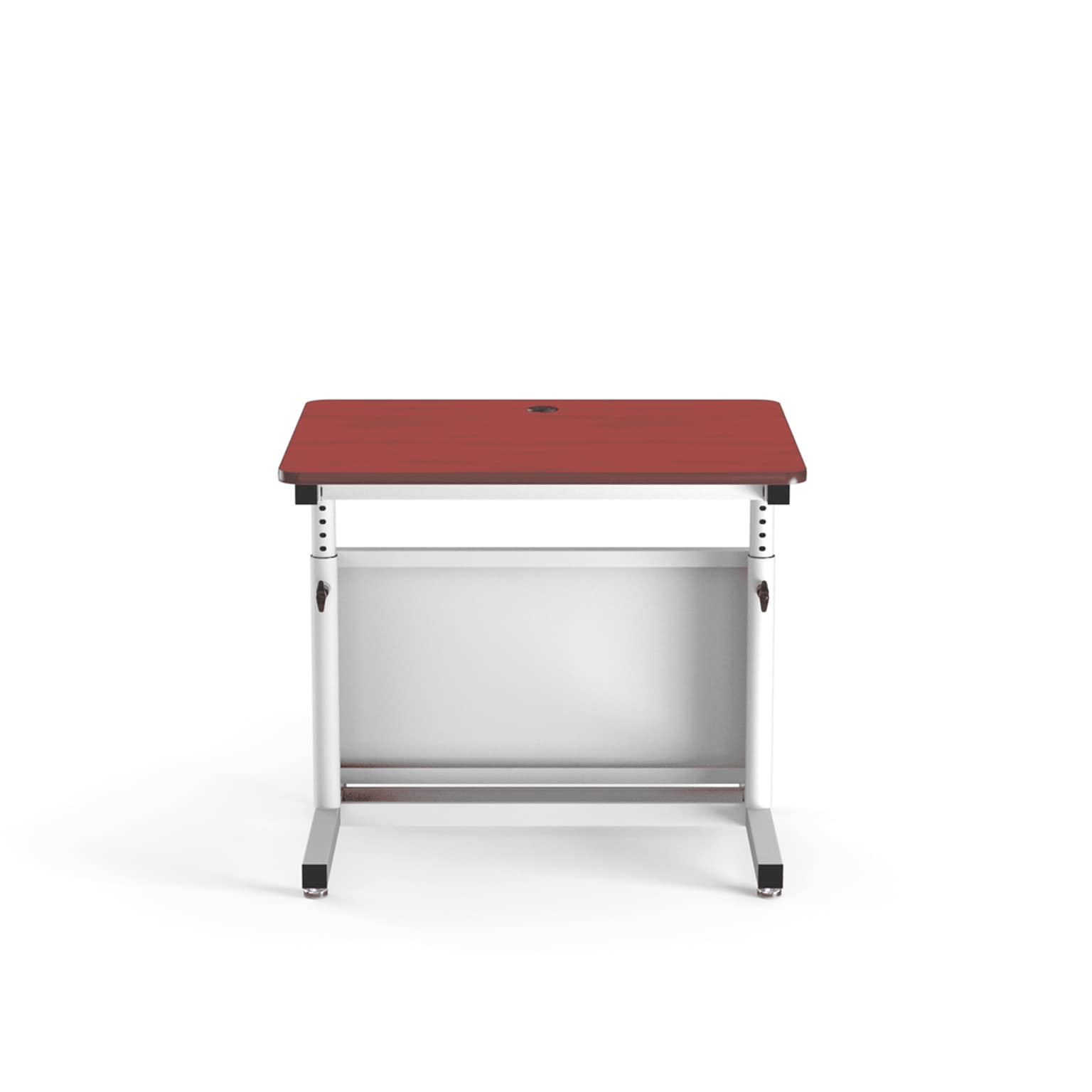 VersaDesk Deluxe 36W Manual Adjustable Standing Computer Table, Cherry/White (CTL3630-WC)