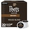 Peets Coffee House Blend Coffee Keurig® K-Cup® Pods, Dark Roast, 22/Box (6546)