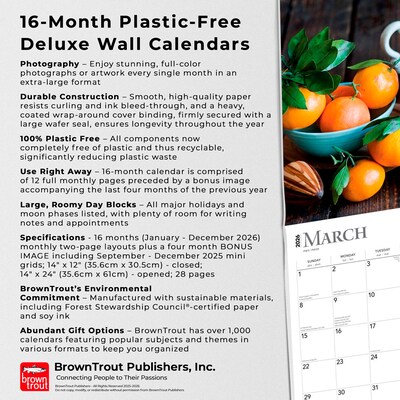 2026 BrownTrout Kitchen 14" x 12" Monthly Wall Calendar (9798330704057)
