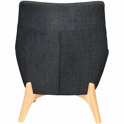 Lorell Quintessence Collection Upholstered Guest Chair with Lumbar Support, Black (LLR68958)