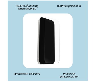OtterBox Scratch-Resistant Tempered Glass Screen Protector for iPhone 17 Pro (77-98682)