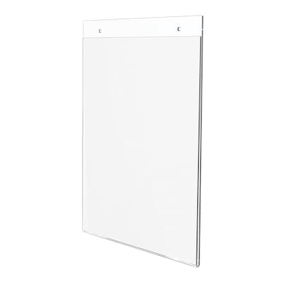 Deflecto Anti-Glare Wall Mount Sign Holder, 8.5W x 11H, Clear Acrylic (878201)