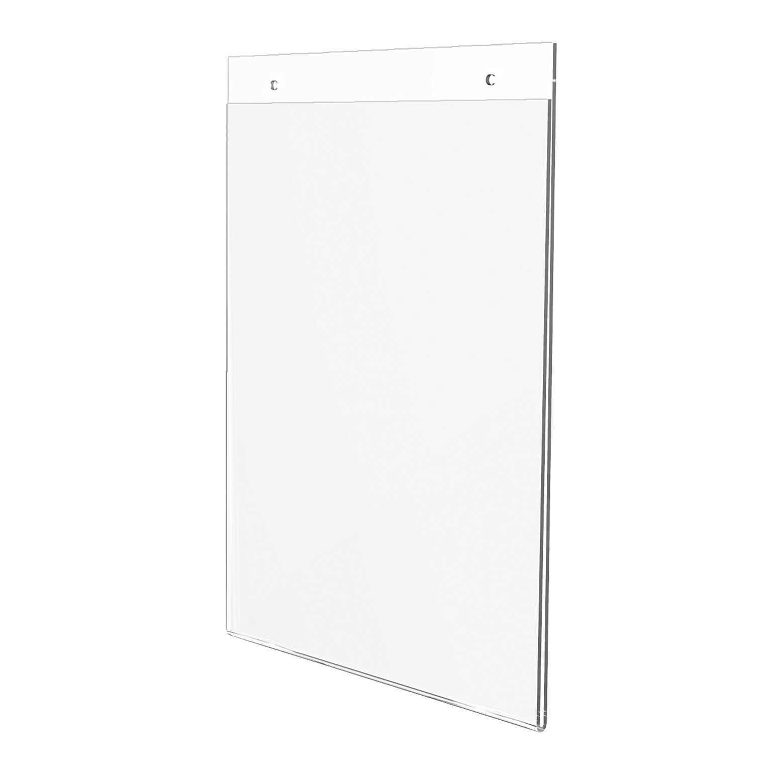 Deflect-O Document Holder, 8.5 x 11, Vertical, Wall Mounted, Clear Acrylic (878201)