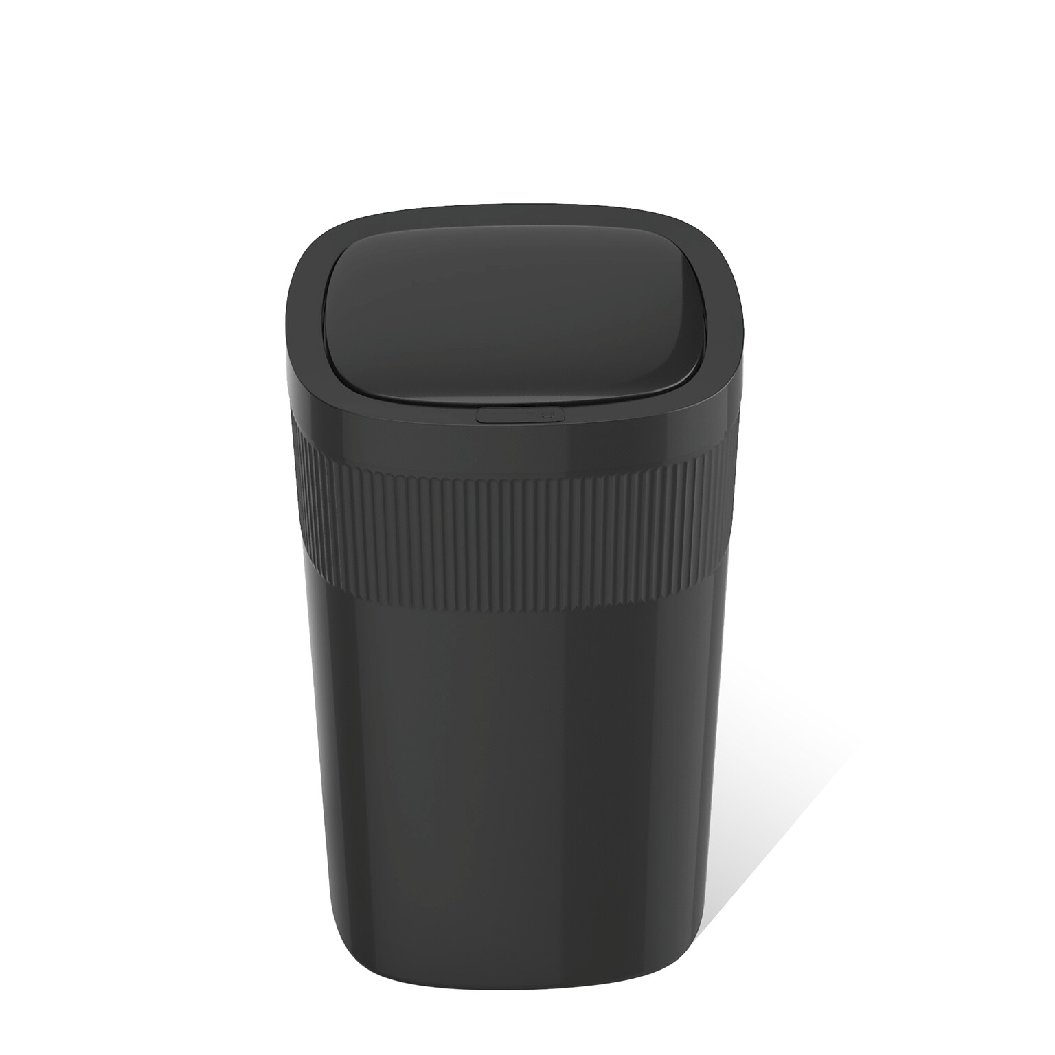 Nine Stars Stainless Steel Touch Tap & Motion Sensor Trash Can, 13.2 Gallon, Black (DZT-50-36BK)