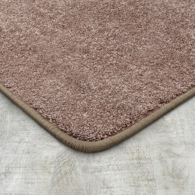Joy Carpets Endurance Polyester 4 x 6 Machine Tufted Rug, Taupe (80N-09)